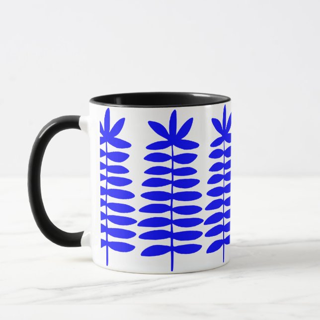 Mug Fermes décoratives - Bleu (Gauche)