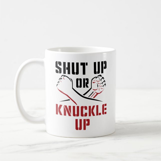 Mug Fermeture de la boîte à ongles ou serrez-vous (Gauche)
