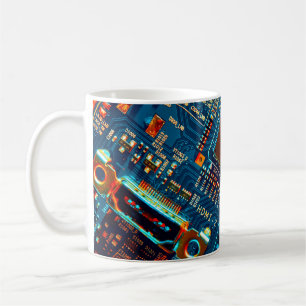 Mug Fermeture de la carte de circuits électroniques. é