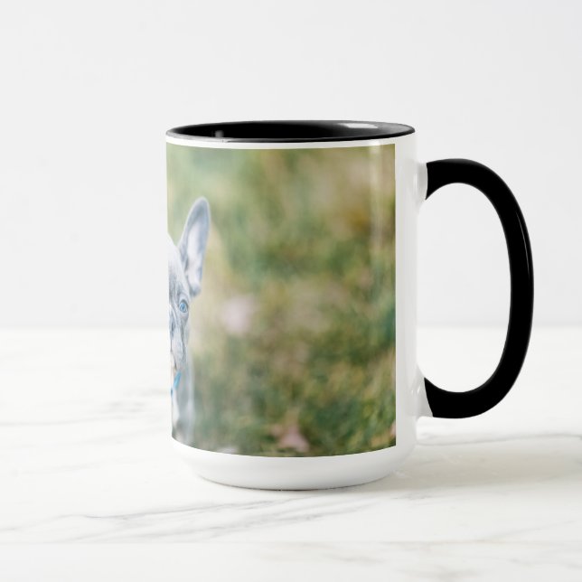 Mug Fermeture d'un chien de taureau français (Droite)