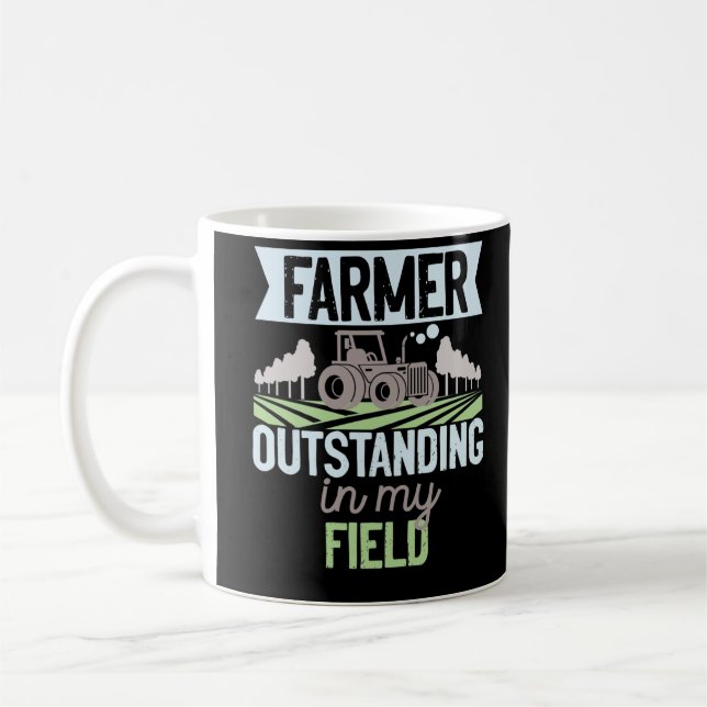 Mug Fermier Excepté Dans Ma Vie De Tracteur De Terrain (Gauche)