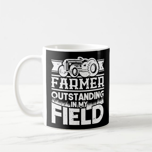 Mug Fermier Excepté Dans Mon Tracteur De Terrain (Gauche)