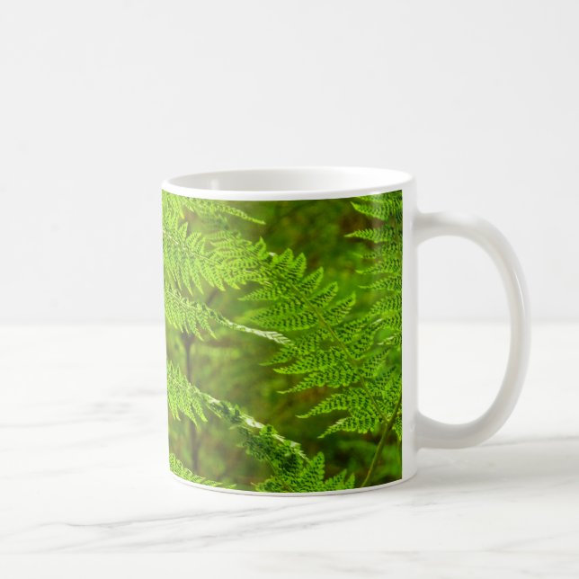 Mug Fern Fronds III Nature verte Botanique (Droite)