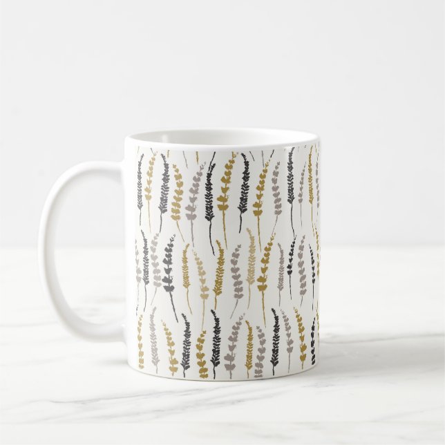 Mug Ferne naturelle Imprimer la pâte à café (Gauche)