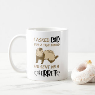 Mug Ferret Friend Adorable Funny Animaux de compagnie 