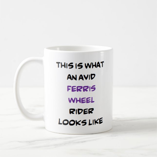 Mug ferris wheel rider, avide (Gauche)