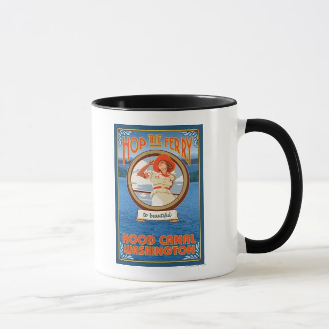 Mug Ferry pour femme - Hood Canal, Washington (Droite)