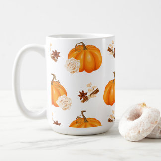 Mug Festif Citrouille d'automne et bouge d'épices