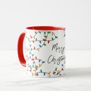 Mug Festif coloré Joyeux Noël Lumières Motif