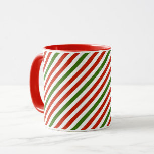 Mug Festif de Noël, rouge et vert,