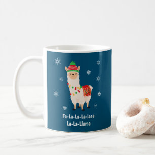 Mug Festif drôle Llama Pun Noël