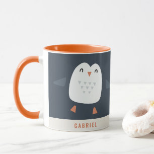 Mug festif drôle petit pingouin personnalisé enfant
