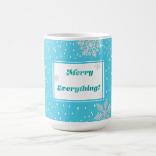 Mug Festif 'Joyeux Tout' Winter Blue Holiday