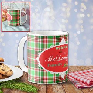 Mug Festif personnalisé Rouge Vert blanc Noël
