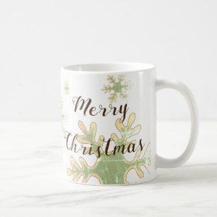 Mug Festif Snowflake Joyeux Script de Noël