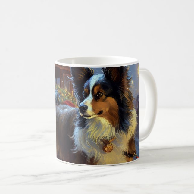 Mug Festin de Noël de Papillon (Devant droit)