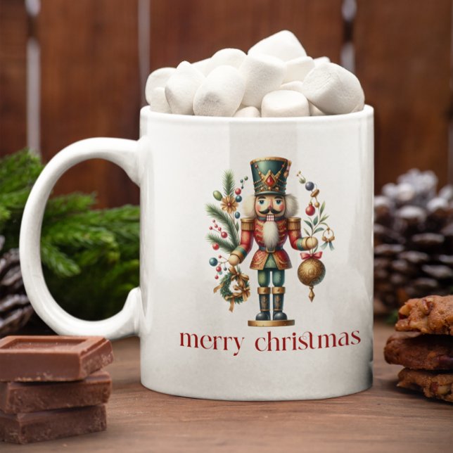 Mug Festin Noisette de Noël Joyeux Texte de Noël (Créateur téléchargé)