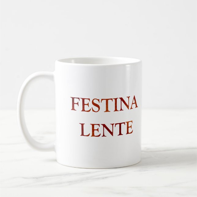 Mug Festina lente (Gauche)