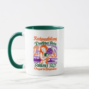Mug Festival allemand du vin 1925