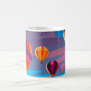 Mug Festival de ballons à air chaud de voyage moderne