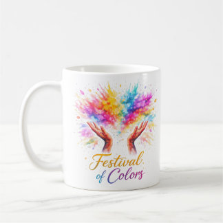 Mug Festival of Colors - Holi Hände Farbexplosion Tass