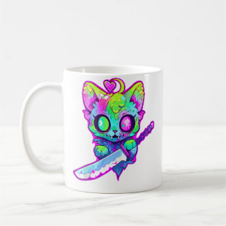 Mug Festival Rave EDM Samouraï Chat Zombie