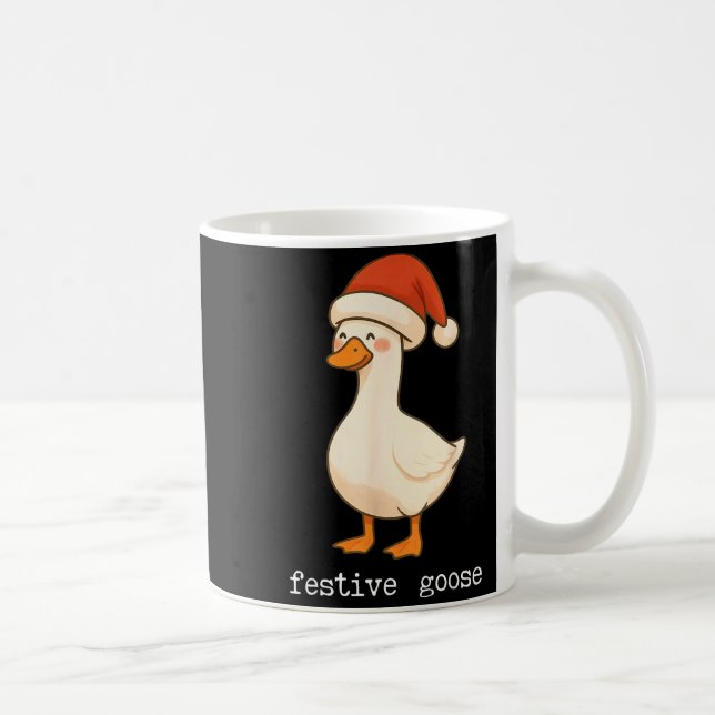 Mug Festive And Mpy Goose Santa Hat Xmas Light Matchin (Droite)