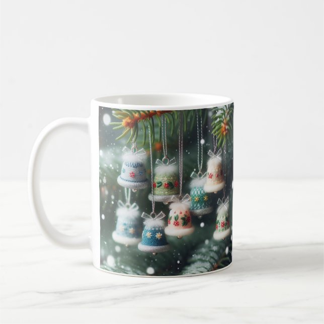 Mug Festive Cheval : Christmas mignon Bell Design Mug/ (Gauche)