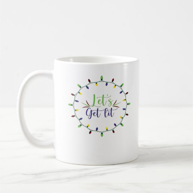 Mug Festive Festive Festive Lit Funny Christmas Lights (Gauche)