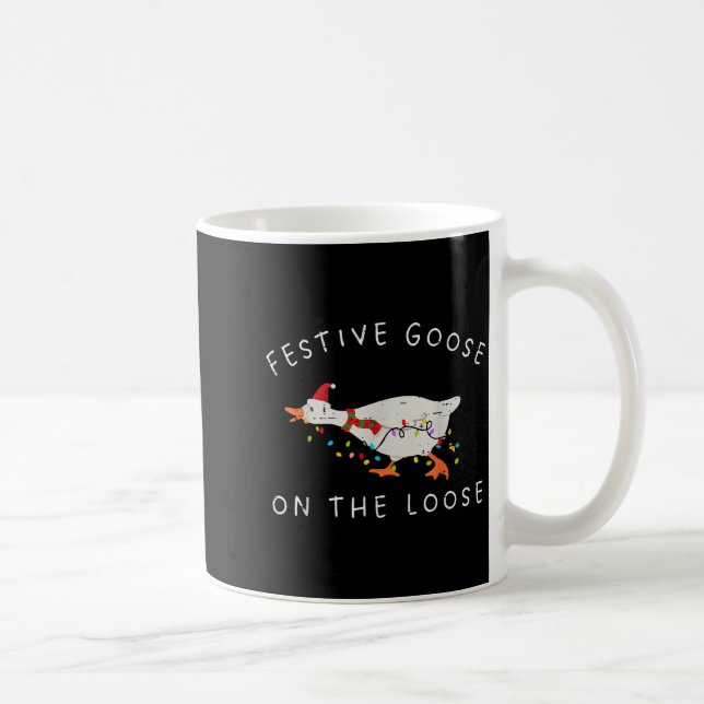 Mug Festive Goose On The Loose Christmas Duck Light Xm (Droite)