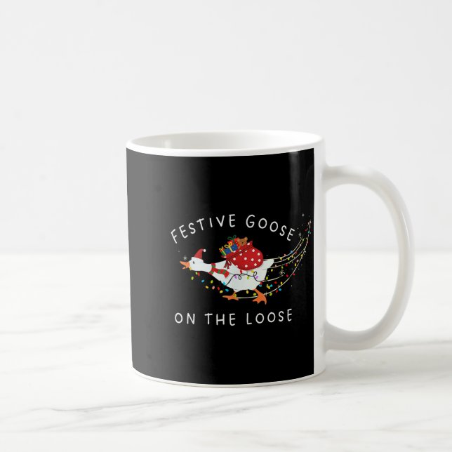 Mug Festive Goose On The Loose Funny Goosemas Christma (Droite)