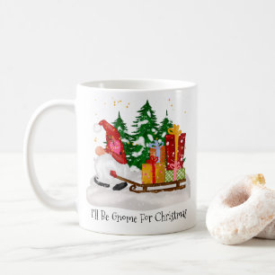 Mug Festive Je serai Gnome pour Noël neige