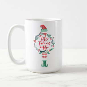 Mug Festive Noël, elfes, prenons un #Elfie