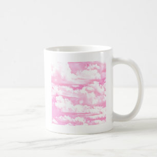 Mug Festive Pastel nuages heureux rose