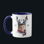 Mug Festive Plaid Polar Bear Caractère Photo Holiday<br><div class="desc">Célébrez la saison des fêtes magiques et festives avec nos tasses de photos personnalisées de caractère animal d'hiver. Notre design de tasse photo de caractère amusant comporte notre propre personnage d'ours polaire dessiné à la main avec un foulard rouge et bleu plaid. Le visage de l'ours polaire est découpé pour...</div>