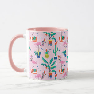 Mug Festive Tropical Noël Motif