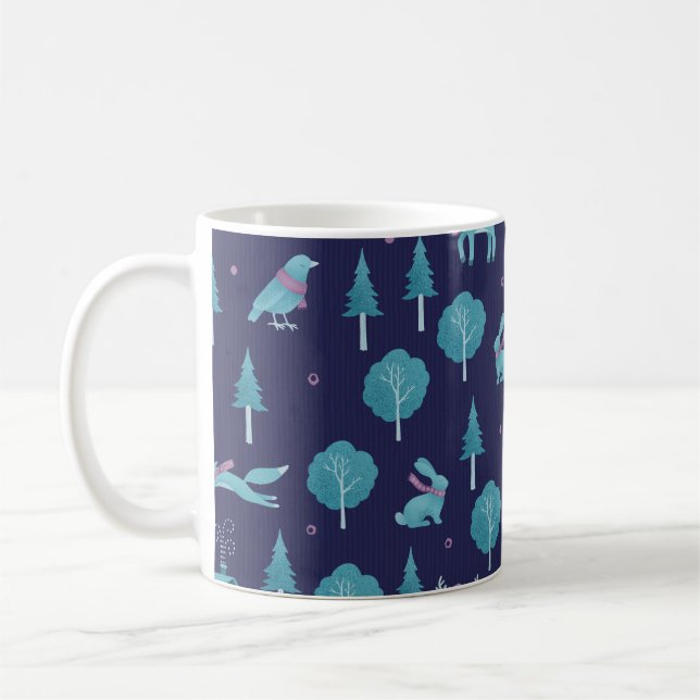 Mug Festive Winter Animals (Gauche)