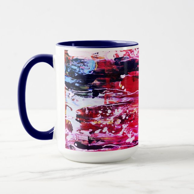 Mug Festivité variation rose (Gauche)