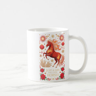 Mug Fête 2026 Année du Cheval Zodiaque Cowgirl Fort