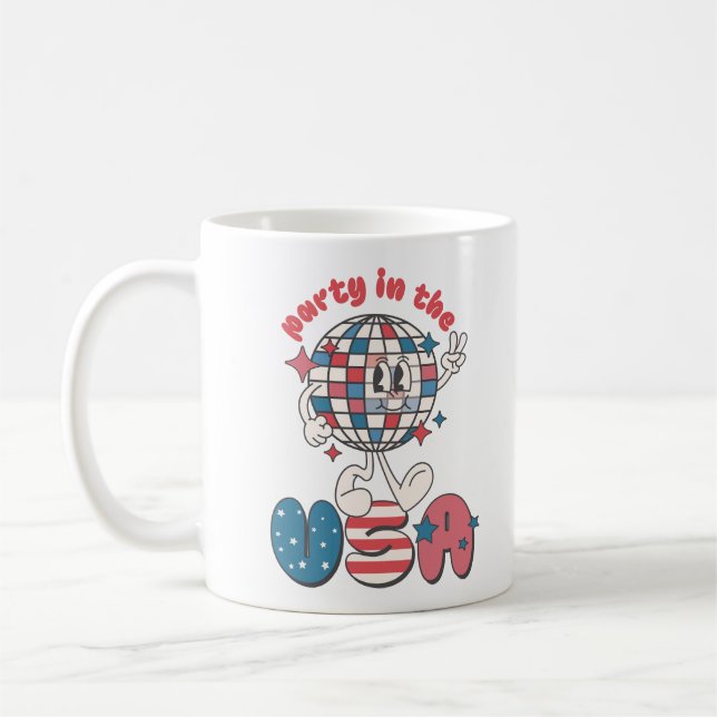 Mug Fête Aux États-Unis (Gauche)