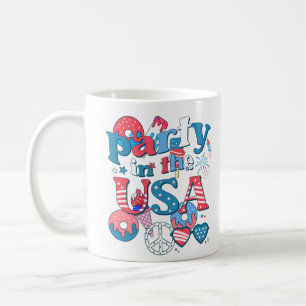Mug Fête Aux Etats-Unis - Été Américain 4 Juillet