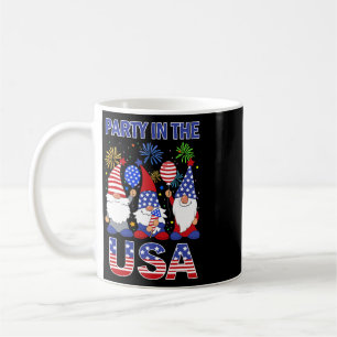 Mug Fête aux États-Unis Gnome Patriotique Drapeau 4 ju