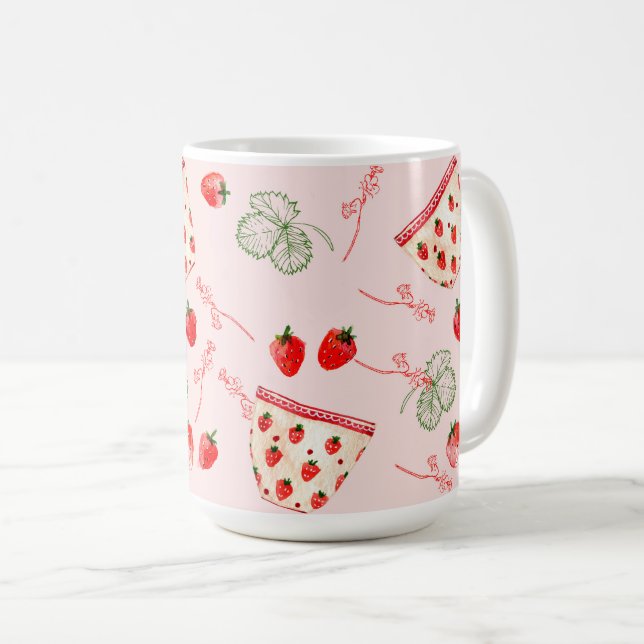 Mug Fête aux fraises (Devant droit)