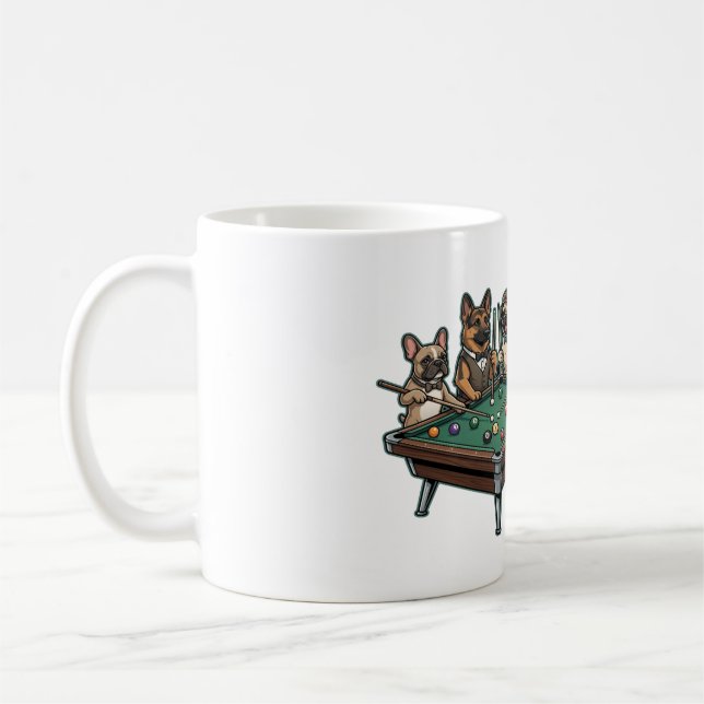 Mug Fête canine au billard (Gauche)