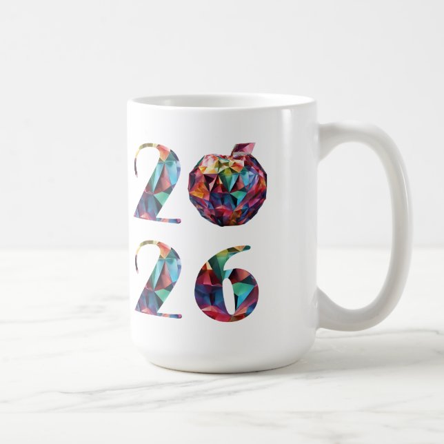 Mug Fête colorée du Nouvel An 2026- (Droite)