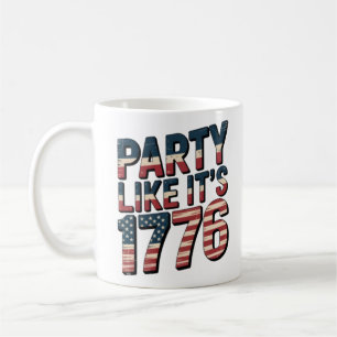 Mug Fête Comme Il Est 1776, 4 juillet, Drapeau Des Éta