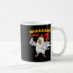 Mug Fête d'anniversaire de 2 ans de poulet Ferme Poule