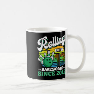Mug Fête d'anniversaire de bowling qui entre dans sa 1