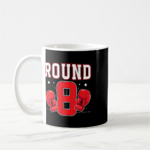 Mug Fête d'anniversaire de boxe de 8 ans Boxeur de hui