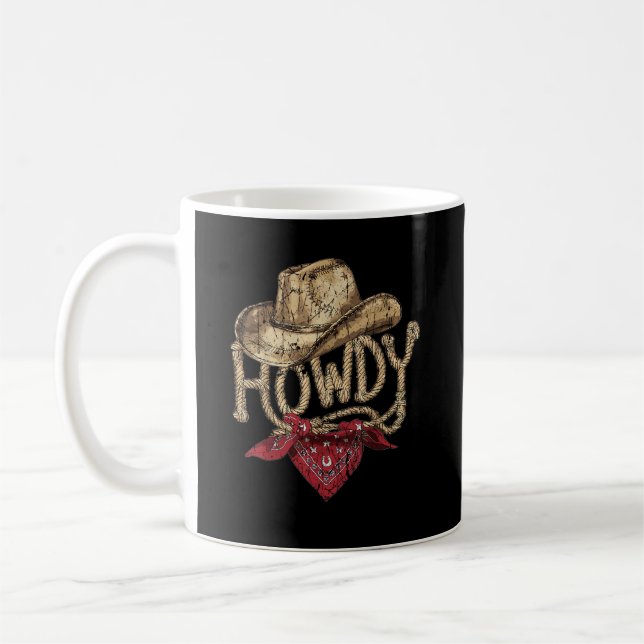 Mug Fête d'anniversaire de cow-boy occidental (Gauche)